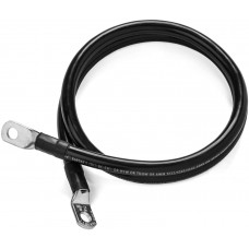 0.5m battery cable with cable terminals 16mm2 / m, black